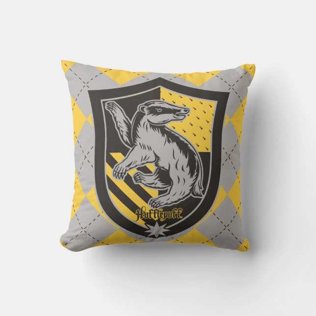 Harry Potter | Hufflepuff House Pride Wappen Kissen (Vorderseite)