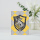Harry Potter | Hufflepuff House Pride Wappen Postkarte (Stehend Vorderseite)