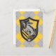 Harry Potter | Hufflepuff House Pride Wappen Postkarte (Vorderseite/Rückseite Beispiel)