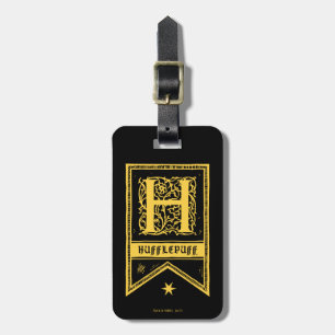 Harry Potter   Hufflepuff Monogram Banner Gepäckanhänger