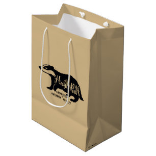 Harry Potter   HUFFLEPUFF™ Silhouetten-Typografie Mittlere Geschenktüte