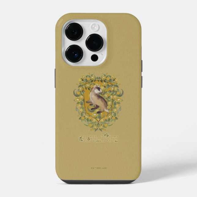 HARRY POTTER™ | HUFFLEPUFF™ Wappen iPhone 14 Pro Hülle (Rückseite)