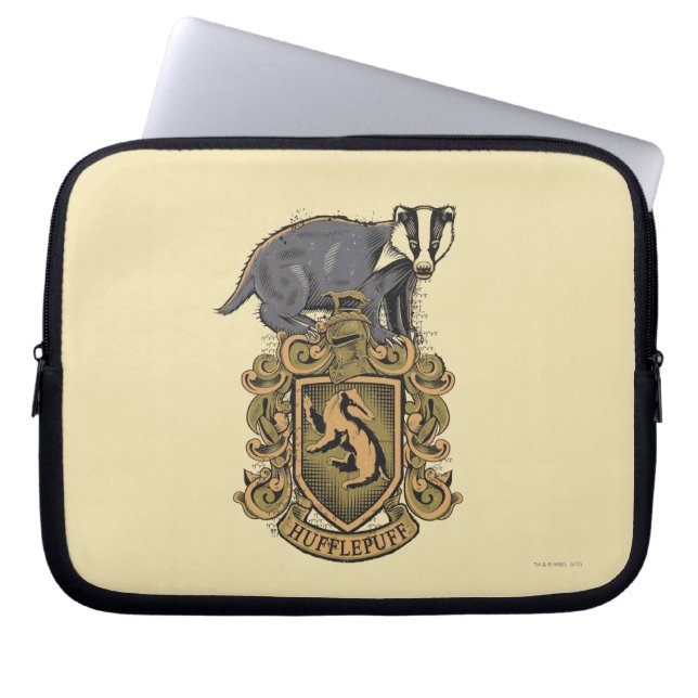 Harry Potter | Hufflepuff-Wappen mit Badger Laptopschutzhülle (Vorderseite)