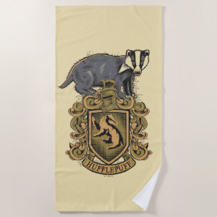 Harry Potter   Hufflepuff-Wappen mit Badger Strandtuch