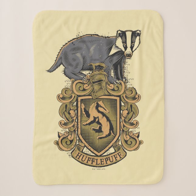Harry Potter | Hufflepuff-Wappen mit Dachs Sherpadecke (Vorderseite)