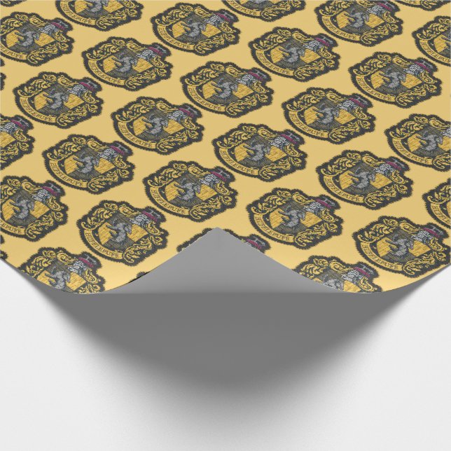 Harry Potter | Hufflepuff-Wappen-Patch Geschenkpapier (Ecke)