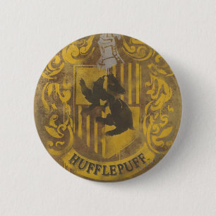 Harry Potter   Hufflepuff-Wappen-Spray-Paint Button