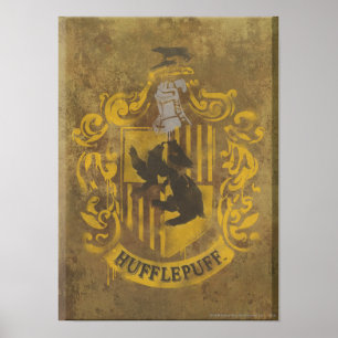 Harry Potter   Hufflepuff-Wappen-Sprayfarbe Poster