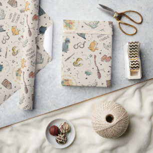 Harry Potter Icons Muster - Geburtstag Geschenkpapier