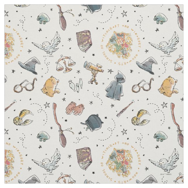 Harry Potter Icons Muster Stoff (Muster)