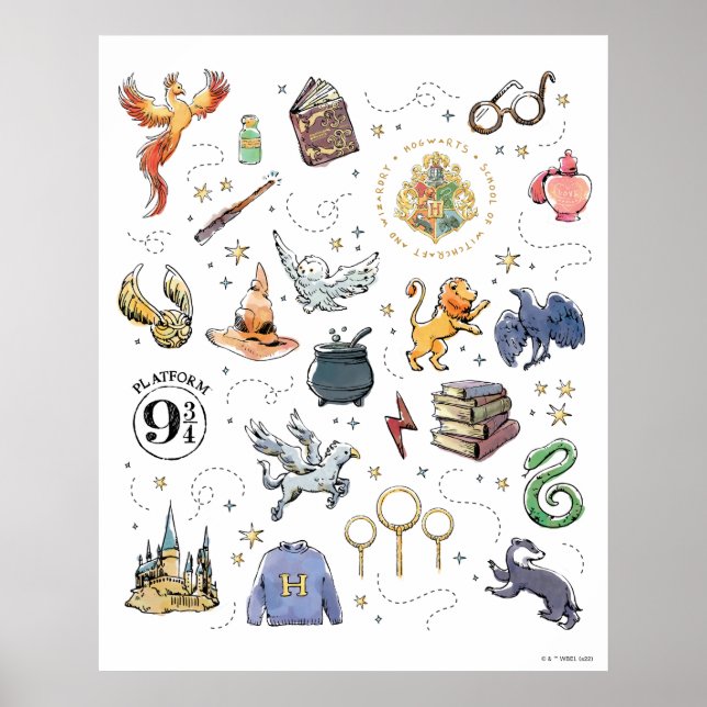 HARRY POTTER™ Icons Poster (Vorne)