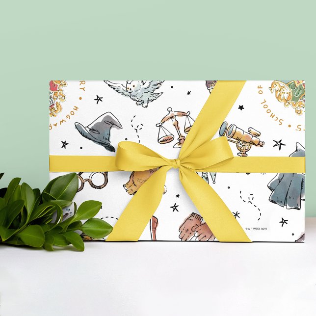 Harry-Potter-Ikonen-Muster - Baby Shower Geschenkpapier (Wrapped gift)