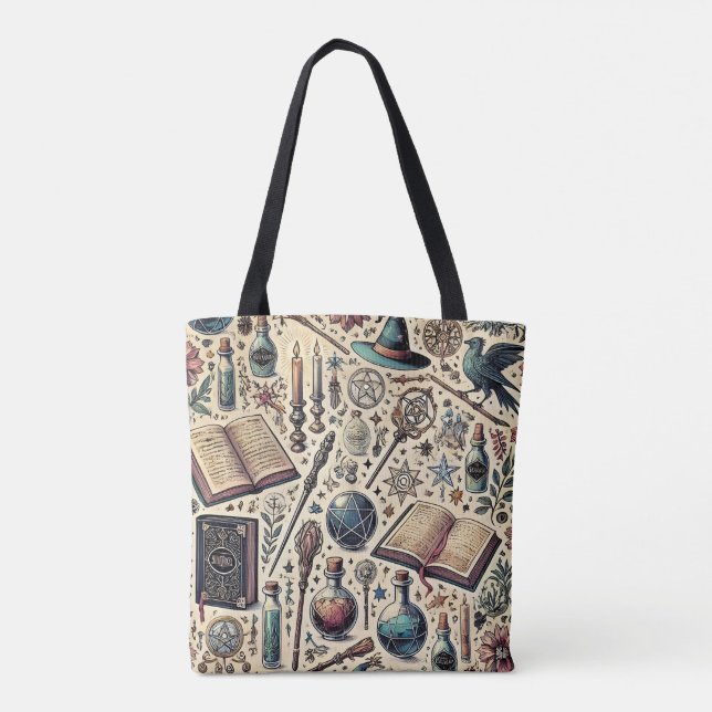 Harry Potter inspirierte Zaubertotentasche Tasche (Rückseite)