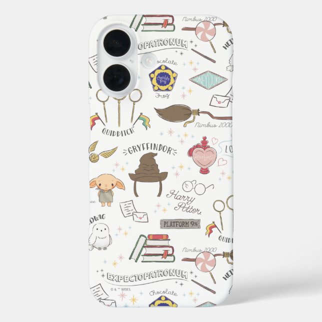 HARRY POTTER™ Kleines Magie-Muster iPhone 16 Hülle (Rückseite)