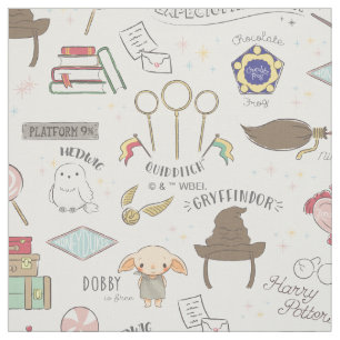 HARRY POTTER™ Kleines Magie-Muster Stoff
