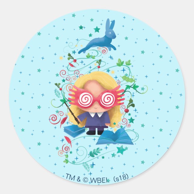 Harry Potter | Luna Lovegood Graphic Runder Aufkleber (Vorderseite)