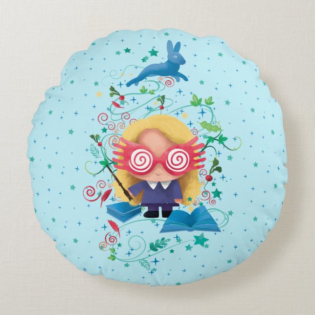 Harry Potter | Luna Lovegood Graphic Rundes Kissen (Vorderseite)