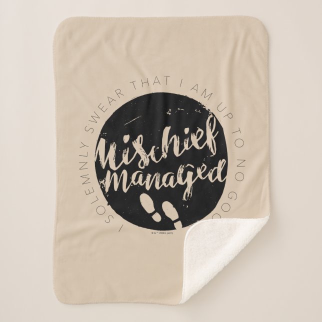 Harry Potter | Marauder's Map Charms Typografy Sherpadecke (Vorderseite)