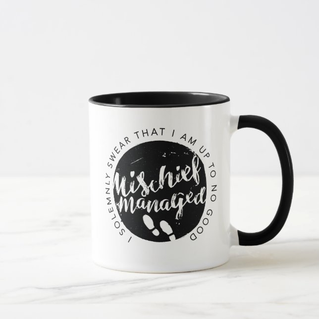 Harry Potter | Marauder's Map Charms Typography Tasse (Rechts)