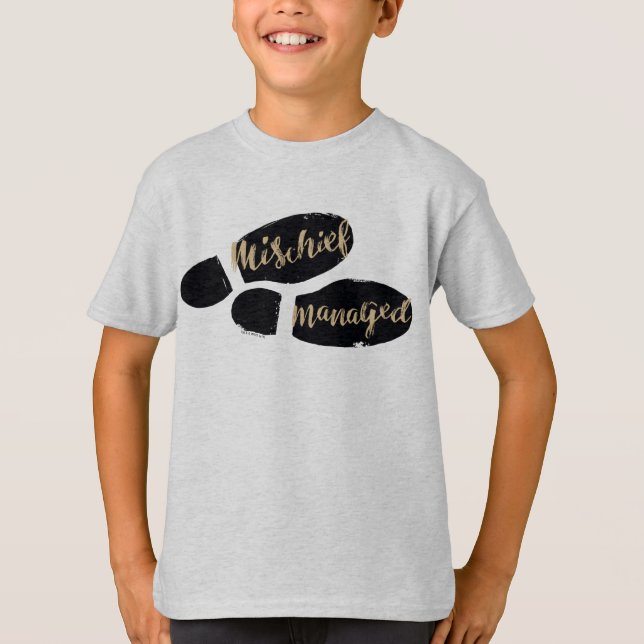 Harry Potter | MISCHIEF MANAGED™ Map Footprints T-Shirt (Vorderseite)