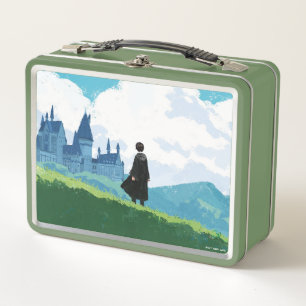 HARRY POTTER™ mit Blick auf das Schloss HOGWARTS™ Metall Brotdose