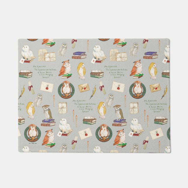 HARRY POTTER™ | Owl Letter Pattern Fußmatte (Vorderseite)