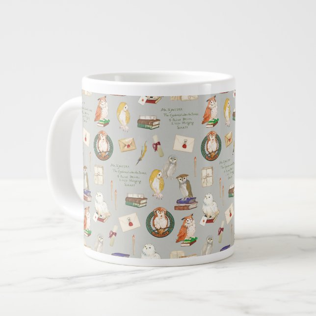 HARRY POTTER™ | Owl Letter Pattern Jumbo-Tasse (Vorderseite Links)