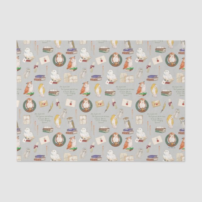 HARRY POTTER™ | Owl Letter Pattern Seidenpapier (Vorderseite)