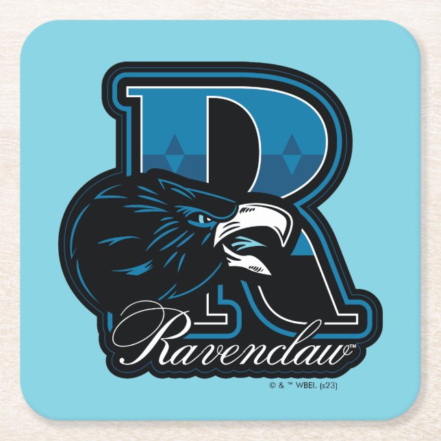 HARRY POTTER™ | RAVENCLAW™ Athletic Abzeichen Rechteckiger Pappuntersetzer (Vorderseite)