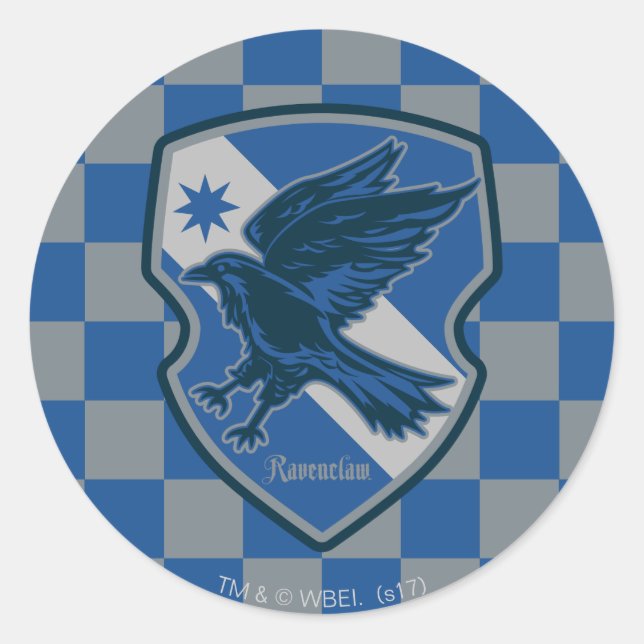 Harry Potter | Ravenclaw House Pride Wappen Runder Aufkleber (Vorderseite)