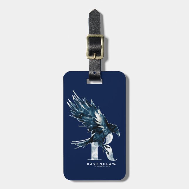 Harry Potter | RAVENCLAW™ Rabe Wasserfarbe Gepäckanhänger (Vorderseite vertikal)