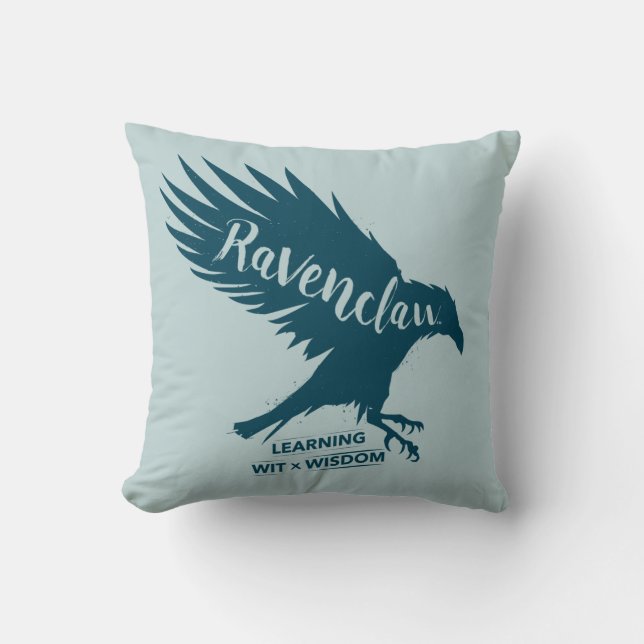 Harry Potter | RAVENCLAW™ Silhouette Typography Kissen (Vorderseite)