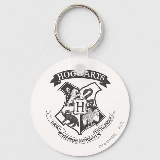Harry Potter | Retro Hogwarts Crest Schlüsselanhänger (Vorderseite)