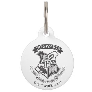 Harry Potter   Retro-Hogwarts-Wappen Haustiermarke