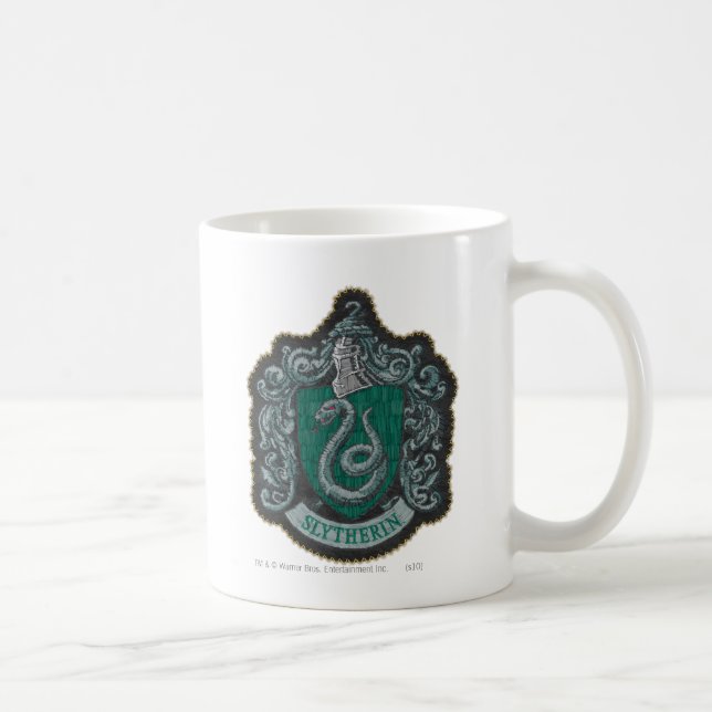 Harry Potter | Retro-mächtiges Slytherin-Wappen Kaffeetasse (Rechts)
