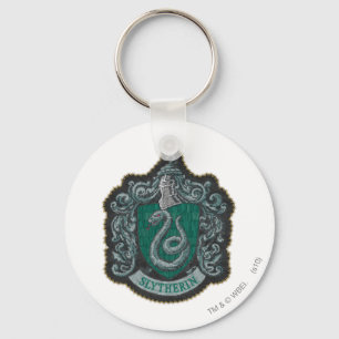 Harry Potter   Retro-mächtiges Slytherin-Wappen Schlüsselanhänger