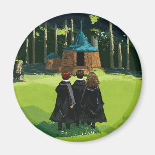 HARRY POTTER™, Ron und Hermine bei Hagrids Hütte Magnet