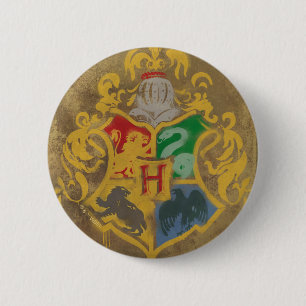 Harry Potter Rustikale Hogwarts Crest Button