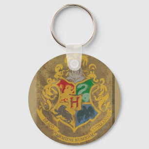 Harry Potter   Rustikale Hogwarts Crest Schlüsselanhänger
