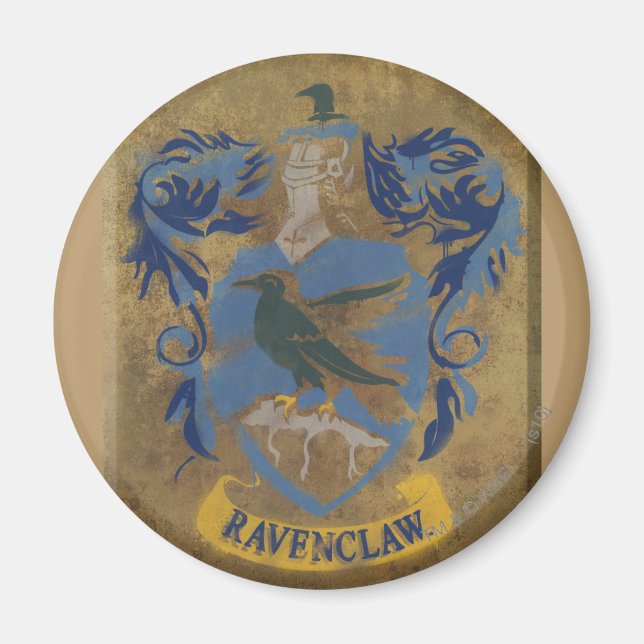Harry Potter | Rustikales Ravenclaw-Gemälde Magnet (Vorne)