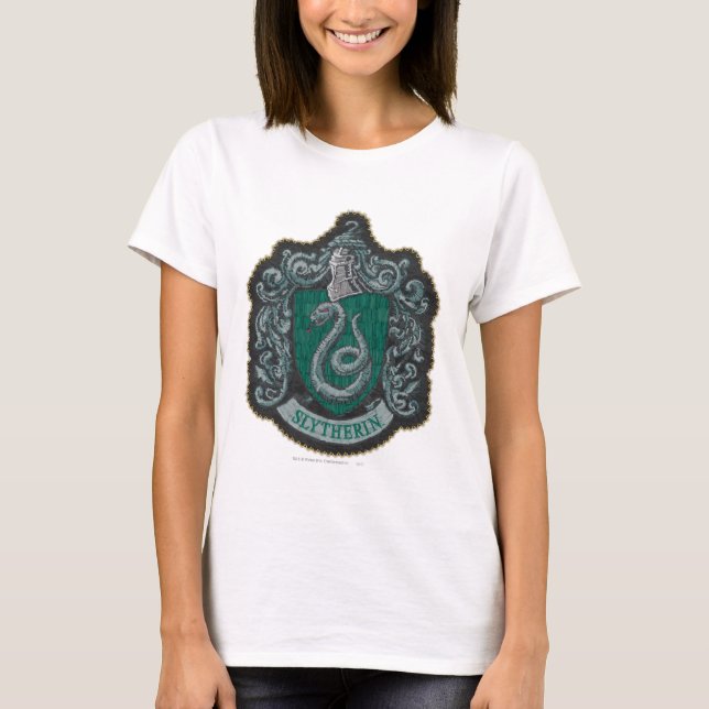 Harry Potter (Schauspieler)Retro Mighty | Slytheri T-Shirt (Vorderseite)