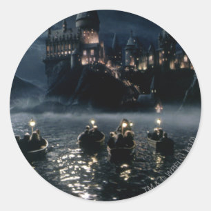 Harry Potter Schloss   Ankunft in Hogwarts Runder Aufkleber