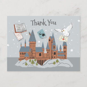 Harry Potter Schloss Hogwarts Dankeschön Postkarte