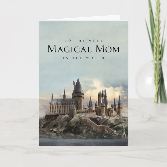 Harry Potter Schloss Hogwarts Muttertag Karte (Vorderseite)