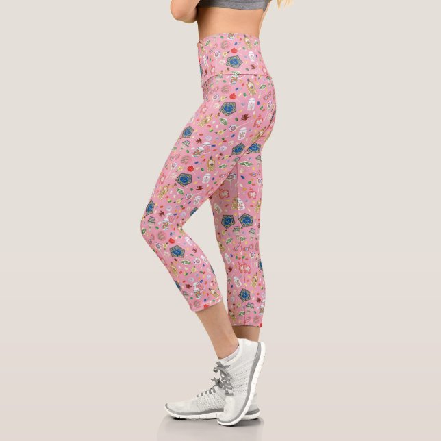 HARRY POTTER™ | Schokoladenfrosch und -muster Capri Leggings (Links)