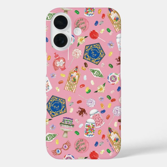HARRY POTTER™ | Schokoladenfrosch und -muster iPhone 16 Hülle (Rückseite)