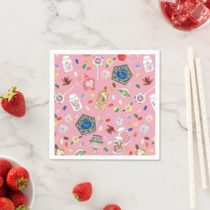HARRY POTTER™   Schokoladenfrosch und -muster Serviette