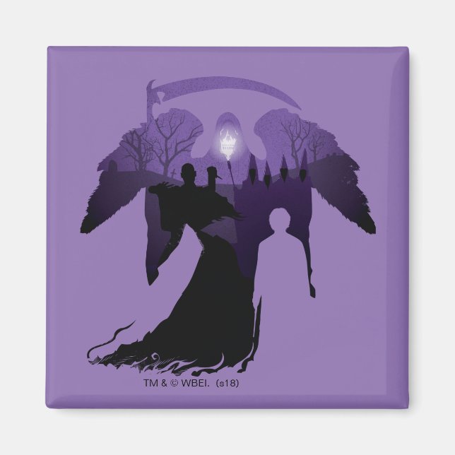 Harry Potter | Silhouette des Todes Magnet (Vorne)