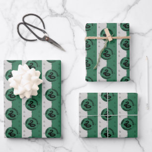 Harry Potter   SLYTHERIN™ Haus-Merkmale Grafik Geschenkpapier Set