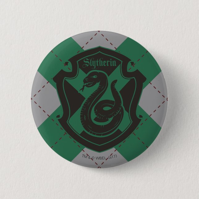 Harry Potter | Slytherin Haus Stolz Wappen Button (Vorderseite)